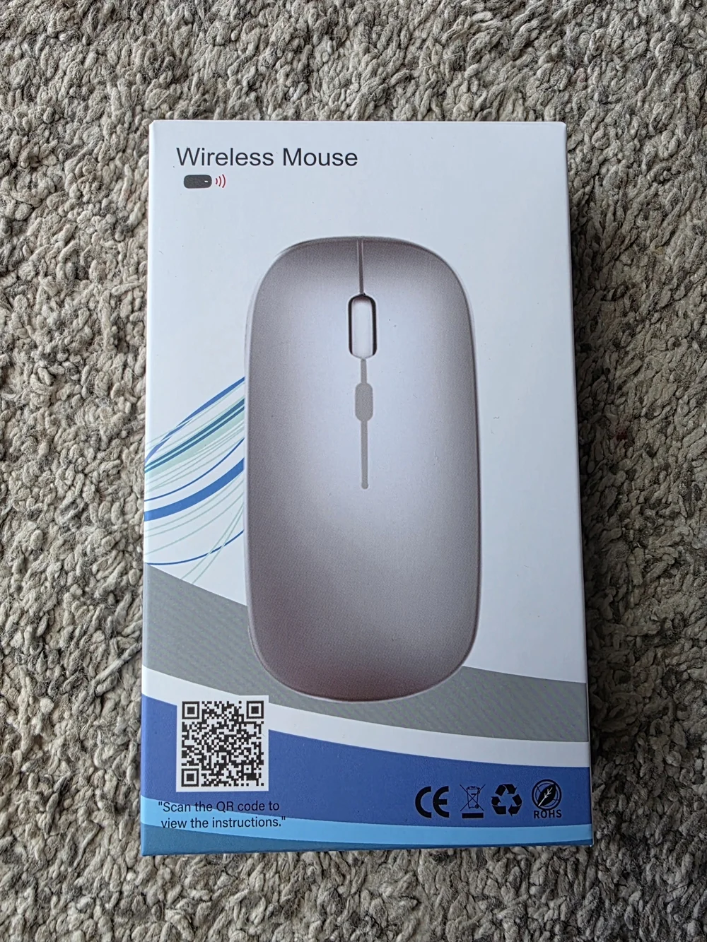 Wireless Mouse - Black Ergonomic Wireless Mouse